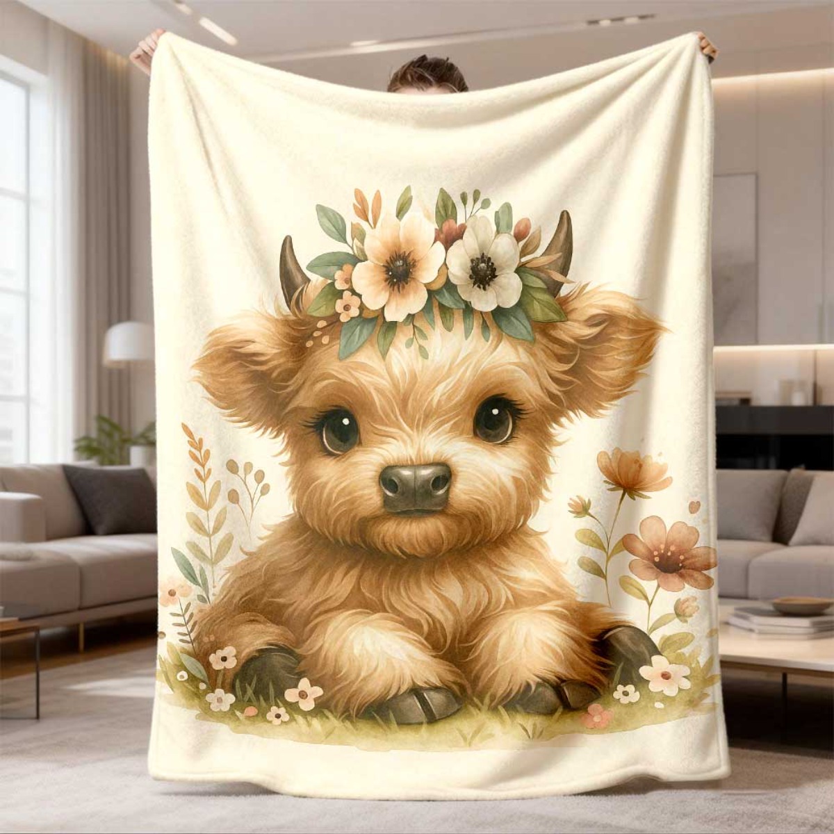 Kawaii Highland Calf Flower Pa - đánh giá và giá Highland Home Textiles