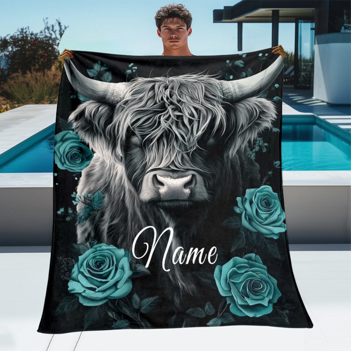 Personalized Highland Cow Blan - đánh giá và giá Highland Home Textiles