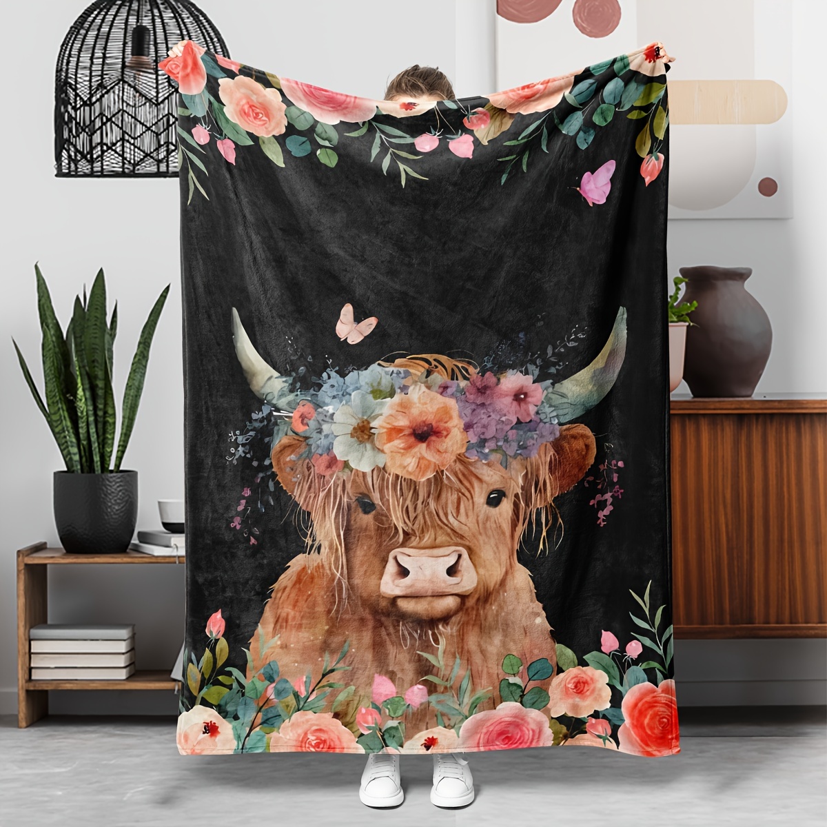 Flannel Throw Blanket: Adorabl - đánh giá và giá Highland Home Textiles