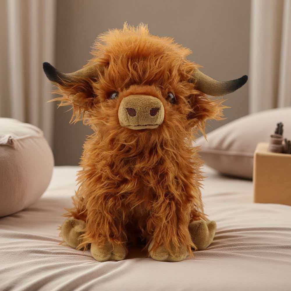 Highland Bull Simulation Plush - đánh giá và giá Highland Home Textiles