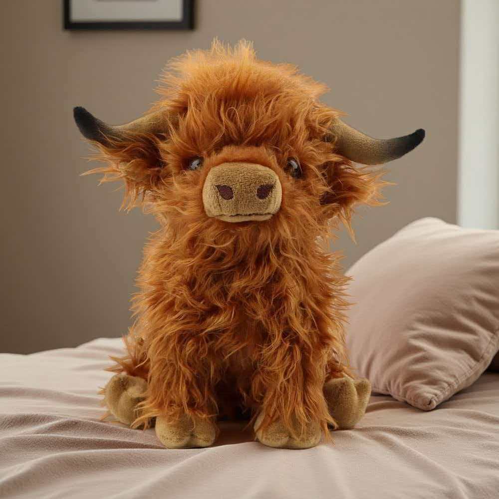 Highland Bull Simulation Plush - đánh giá và giá Highland Home Textiles