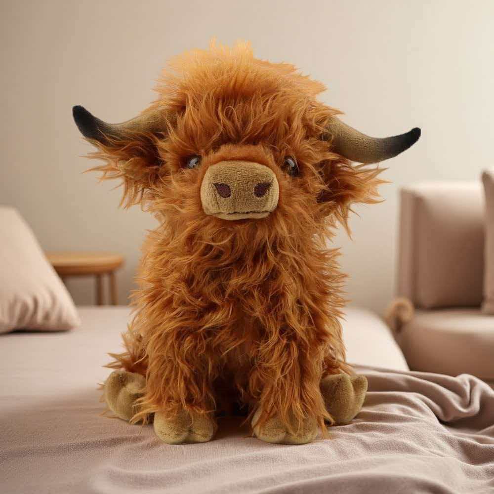 Highland Bull Simulation Plush - đánh giá và giá Highland Home Textiles