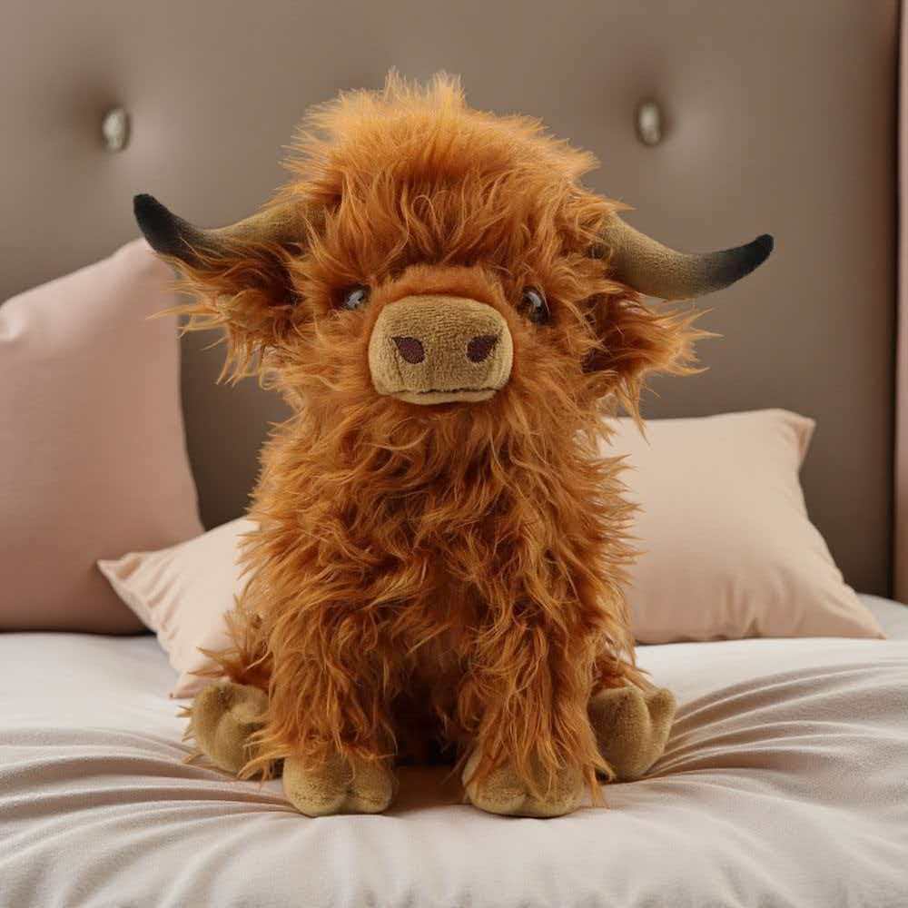 Highland Bull Simulation Plush - đánh giá và giá Highland Home Textiles