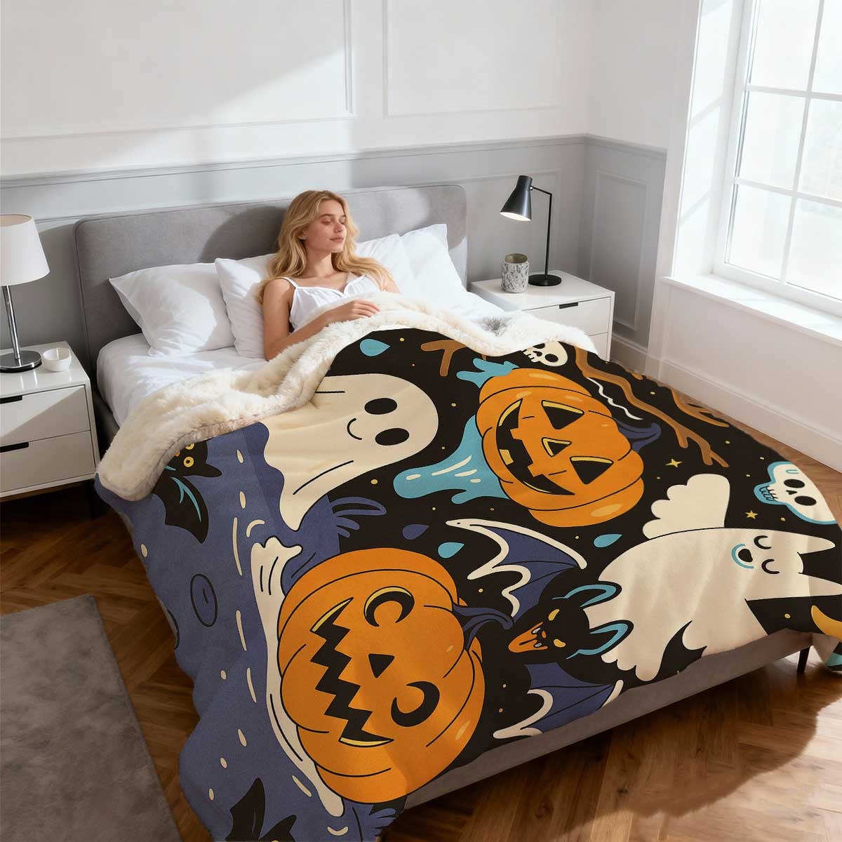 Cozy Throw Featuring Eerie Gho - đánh giá và giá Your Home Textiles
