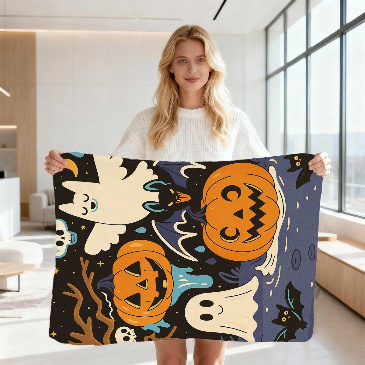 Cozy Throw Featuring Eerie Gho - đánh giá và giá Your Home Textiles