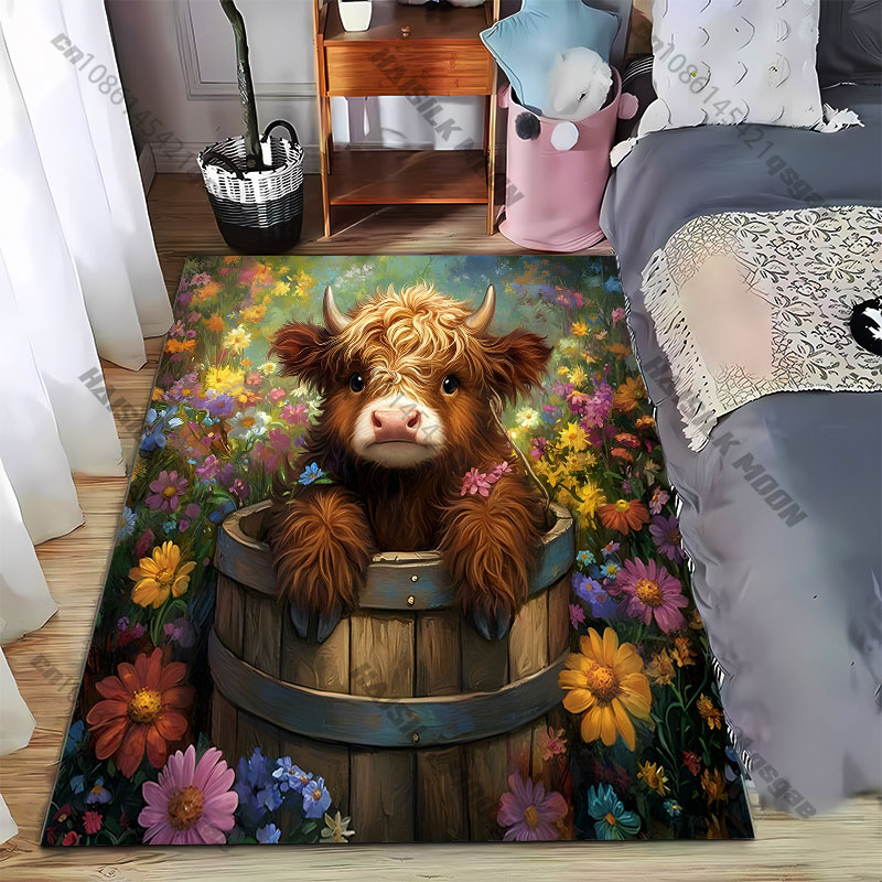 Highland calf flowers wooden b - đánh giá và giá Highland Home Textiles