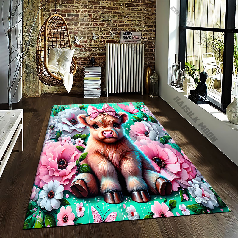 Highland calf flowers wooden b - đánh giá và giá Highland Home Textiles