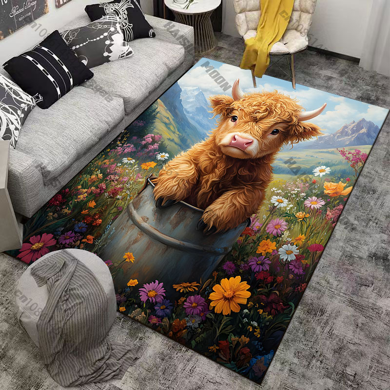 Highland calf flowers wooden b - đánh giá và giá Highland Home Textiles